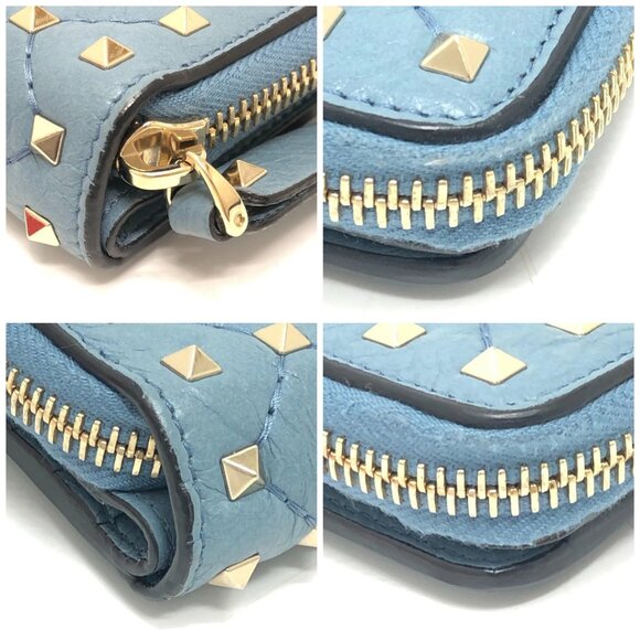 VALENTINO Quilted Rock studs Wallet Compact Wallet Folded wallet - Picture 15 of 15